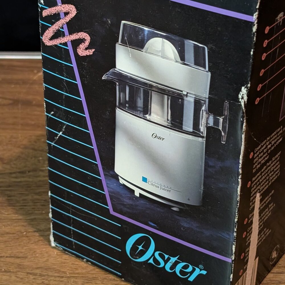 NEW Vintage NOS Oster Designer Citrus Juicer NOS Never Used 1980s 1990s